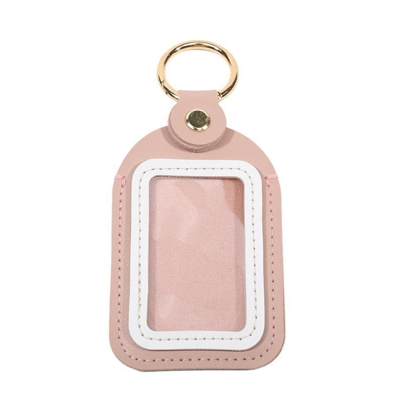

PVC Car Key Chain Bag Multifunctional Automotive Protective Key Case Portable Key Organizer Pouch For Cars Interior Accessories рожевий