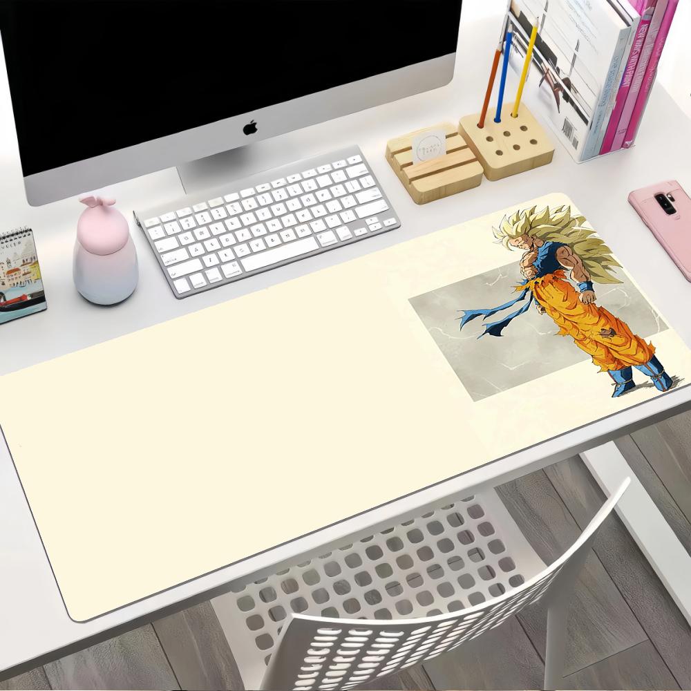 Mouse pad PU leather Dragon Ball Son Goku Printed Gaming Mat Printed Mouse Pad Printed Desk Mat Console Gaming Mat 90x45cm