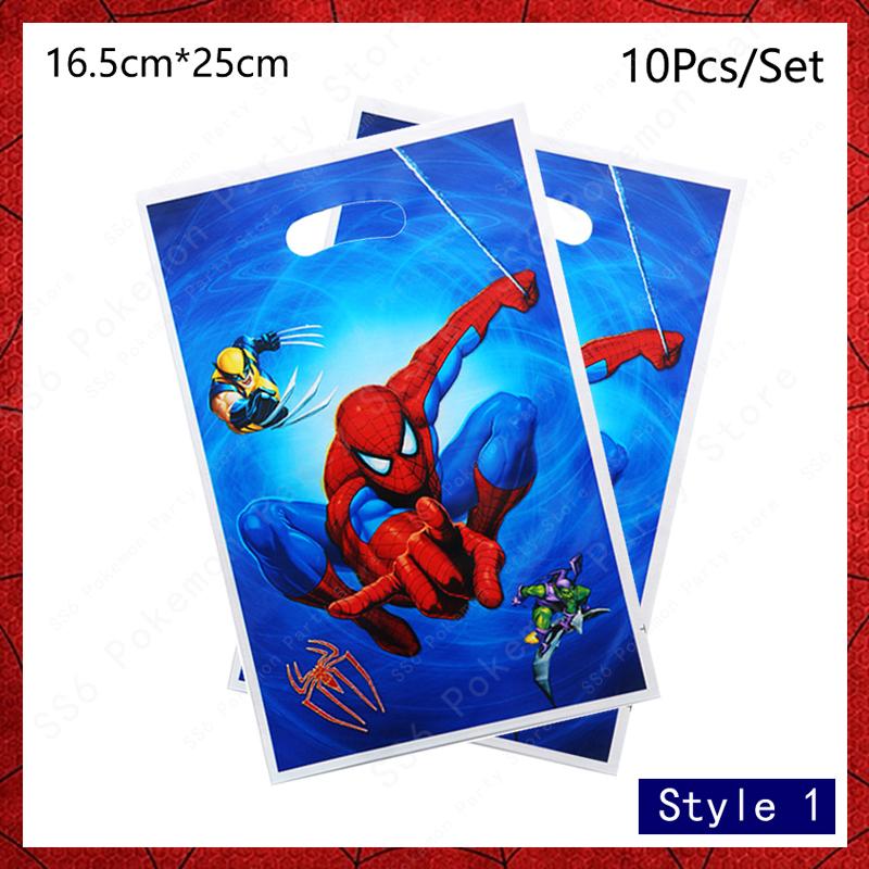 Spiderman Birthday Party Decor Itemations Disposable Tableware Plate Cup Napkins Bags Spidey Party Birthday Decor Itemation Supplies Set