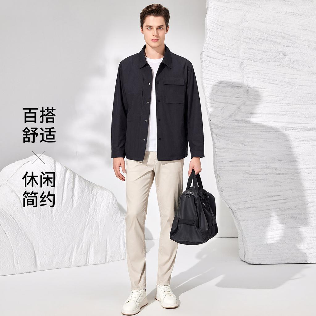 Simple and Versatile 25 Autumn Light Luxury Style Flip Collar Casual Jacket