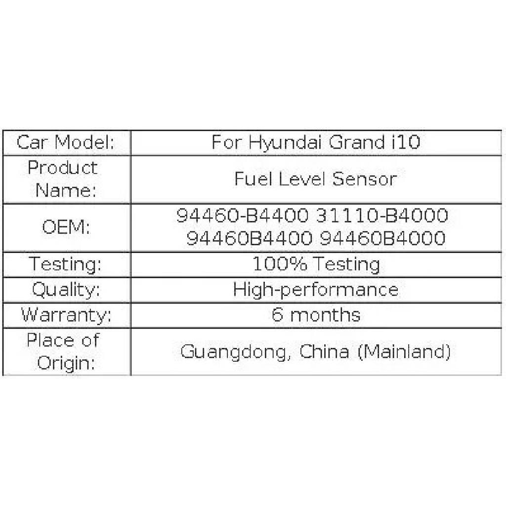 For Hyundai Grand i10 Fuel Level Sensor 94460-B4400 31110-B4000 94460B4400 94460B4000