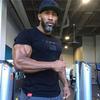 SHANLIANG Gym T-shirt Stretch Short Sleeve Slim Fitness Training Muscle Sports Stylish Mens Quick-Drying Moisture-Wicking Casual Active Wear