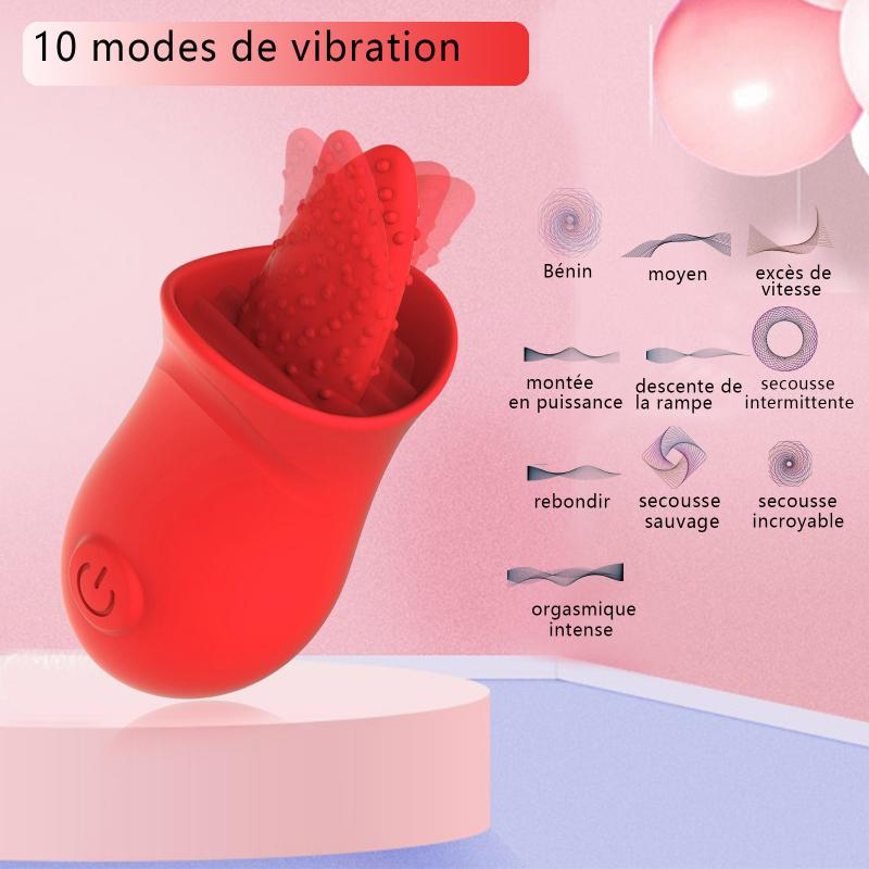 Tongue Licking Vibrater Women Tongue Toy Clit Stimulation Clitoral Stimulator Nipple G Spot Female Vibrators Games for Couple Pleasure Mini Vibrator