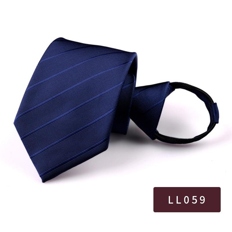 8Cm Pull Tie Dress Lazy Tie Men'S Clothing Accessories Striped Suit Business Tie
