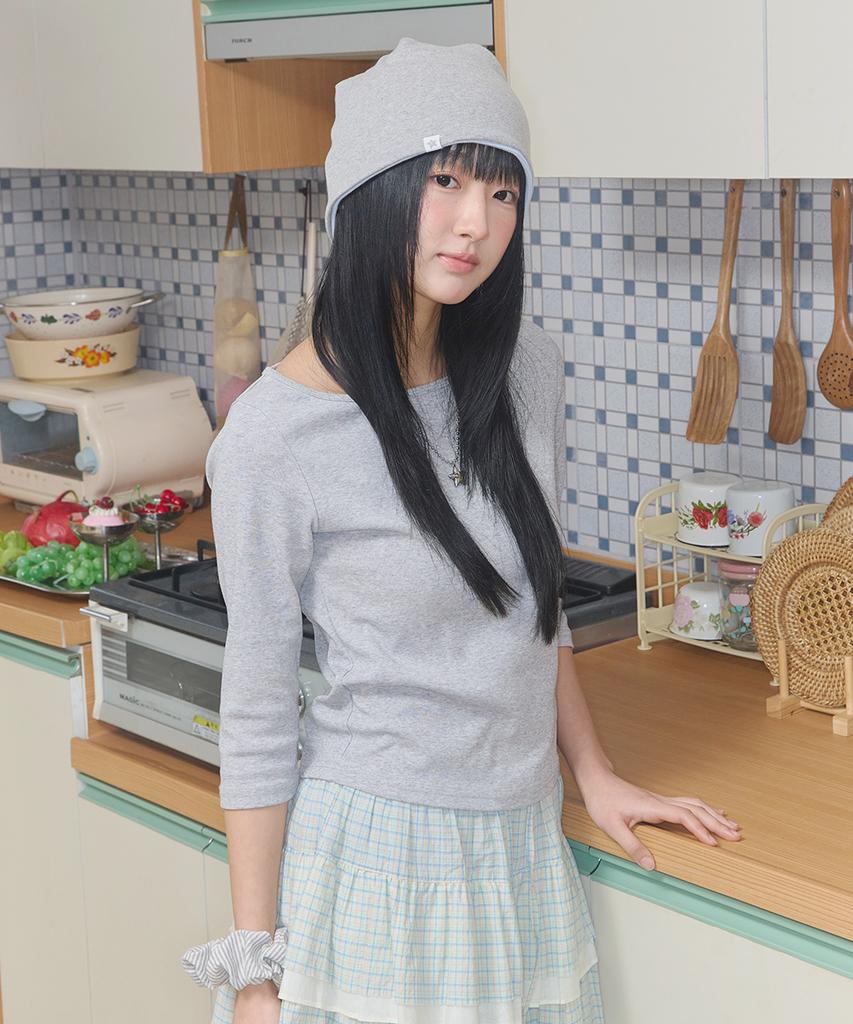 Kiibi Cozy Stripe Reversible Beanie Sky Blue