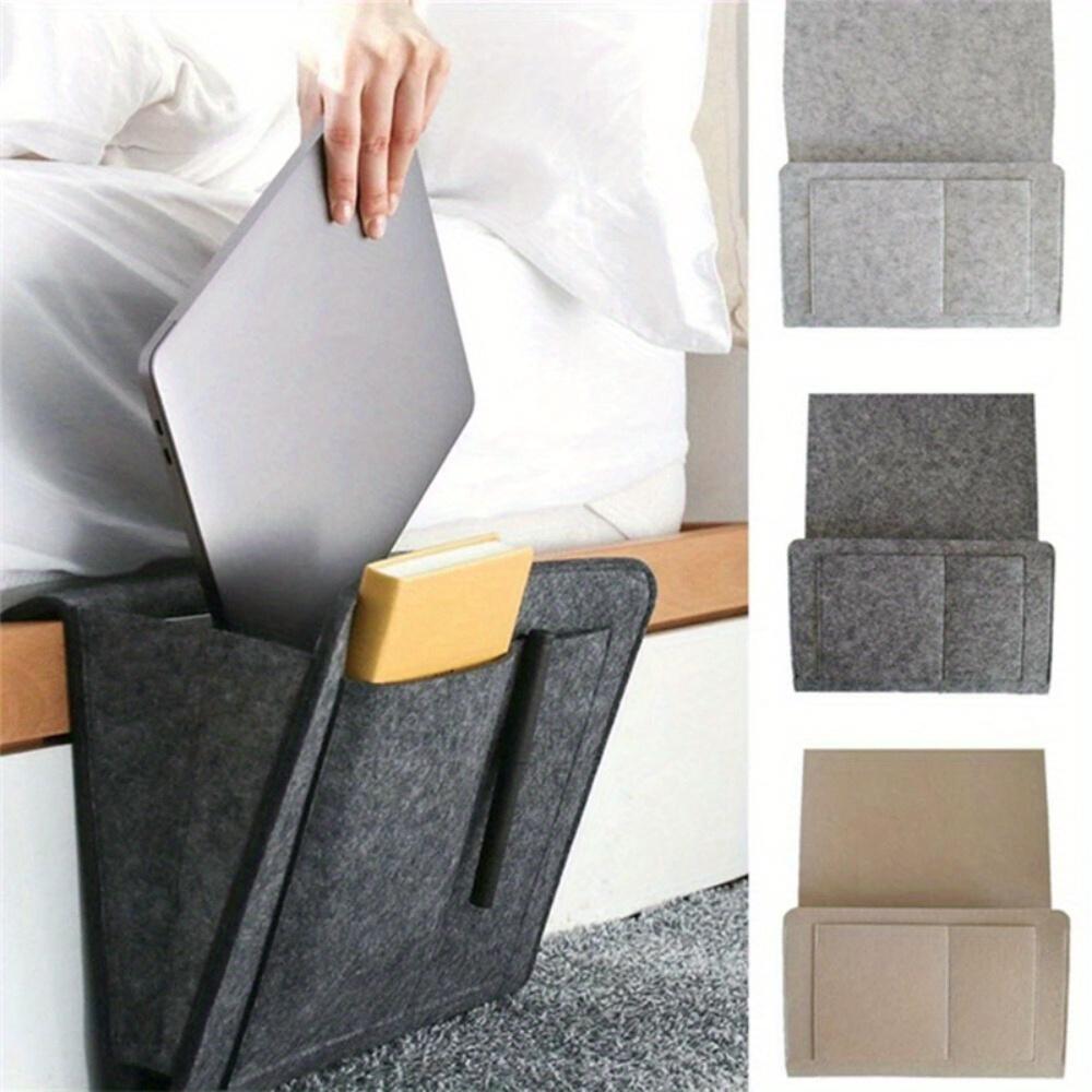 Felt Bedside Storage Bag Organizer Bed Desk Bag Sofa TV Remote Control HangingCouch Storage Organizer Bed Holder Pockets