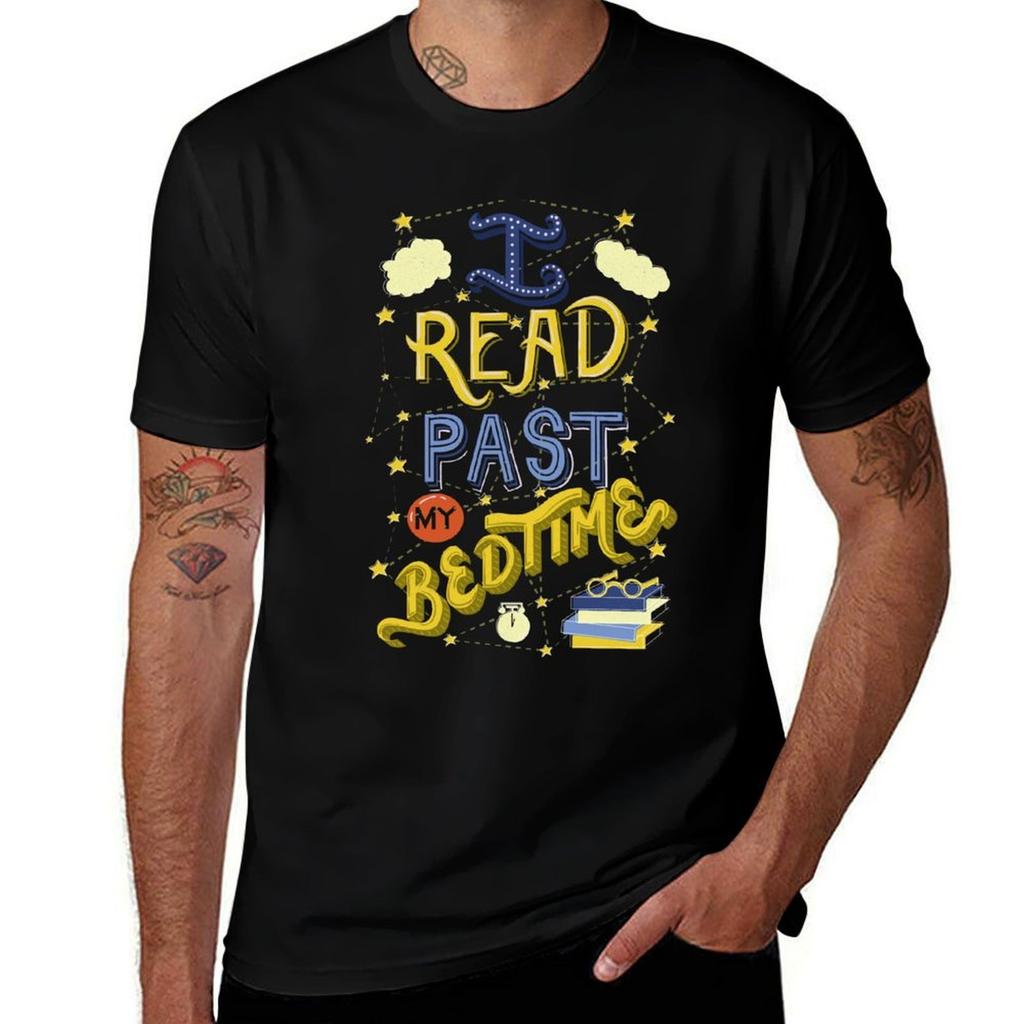 I Read Past my Bedtime TShirt Casual Basic Street Style TShirt