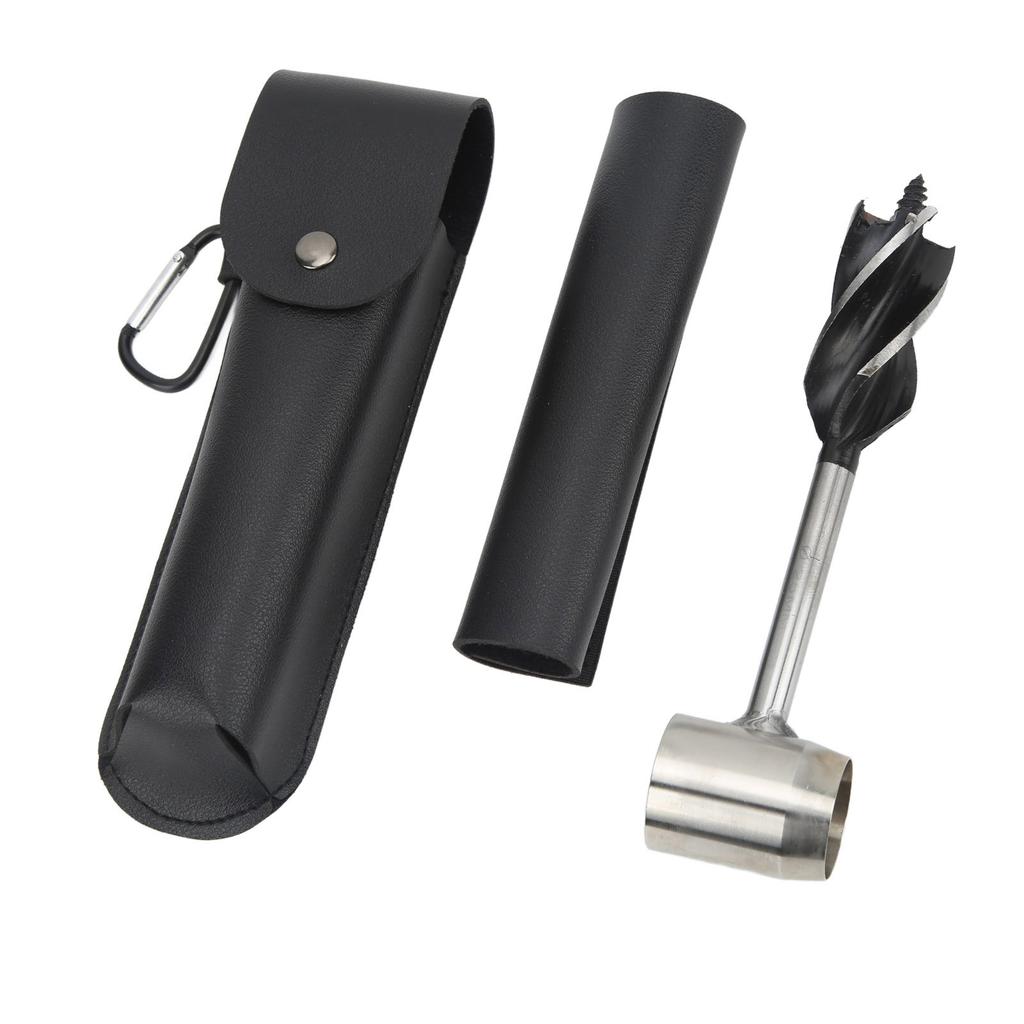 Hand Auger Wrench Set Stainless Steel Multifunctional Portable Manual Wood Auger Drill Bit with