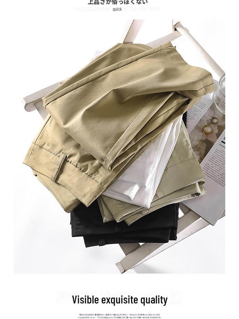 2024 Women's High-Waisted Slim Fit Summer Cigarette Pants - Nine-Point Casual Straight-Leg Design