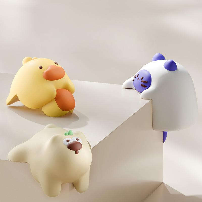 4pcs, Table Corner Anti-collision Sticker, Silicone, Window Table Edge Wrapping, Soft Corner Anti-collision Cover, Cartoon Anti-collision Cover, Soft