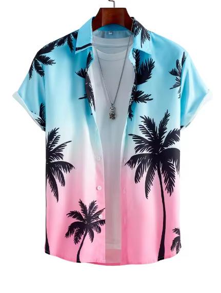 3D Koeienprint Heren Korte Mouw Zomer Zomer Heren Casual Shirt Buiten Straatmode Heren Korte Mouw