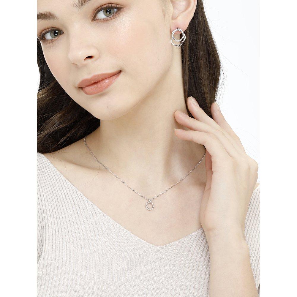 Geiger Wave Silver Necklace Gisvnn010