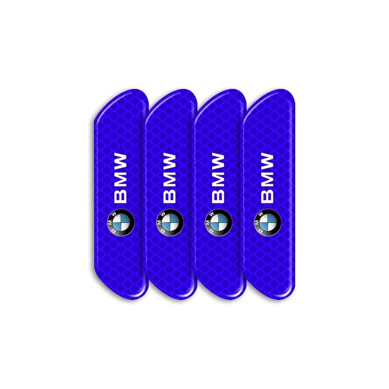 4PCS/set Car Reflective Strips Warning Stickers Car Styling for BMW M Performance M2 M3 M5 320 325 E28 E30 E34 E36 E39 E46 E52
