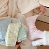 Color Twist Socks Medium Tube Socks Season Thickened Warm Winter Retro Soft Waxy Versatile Stockings