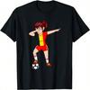 Dabbing Soccer Girl Belgium Jersey Belgian Football Lovers T-Shirt