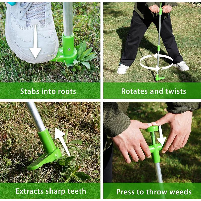Weed Puller & Digging Tool: Manual Weeding & Wild Vegetable Remover