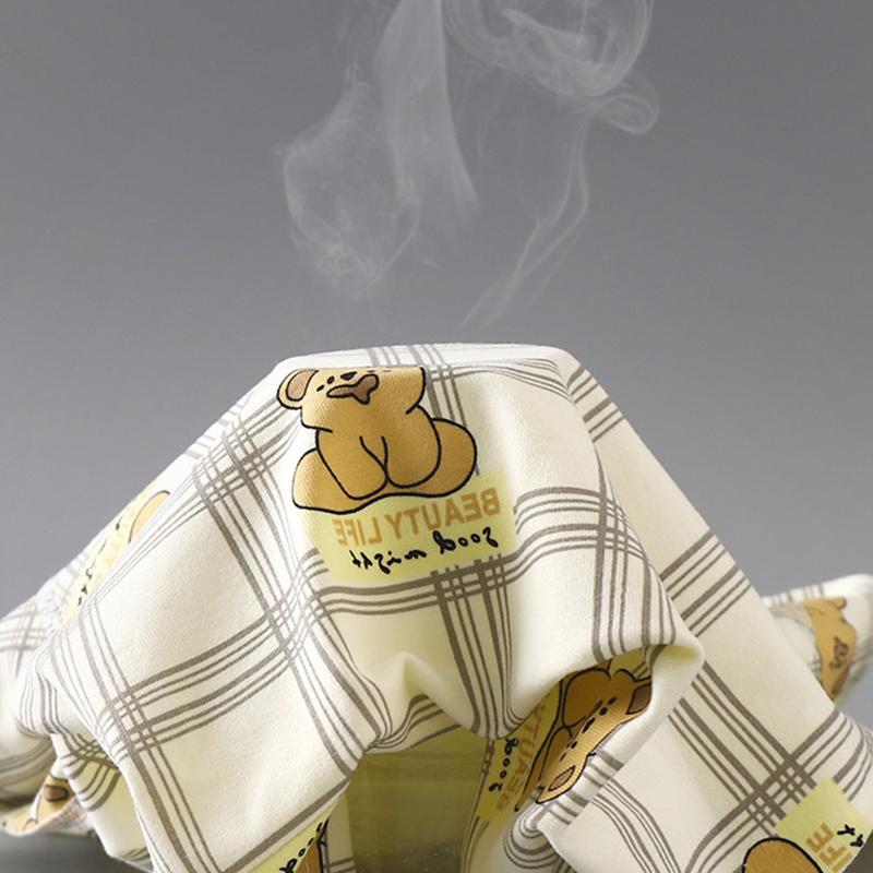 100% Cotton Kids Thermal Underwear Set Long Sleeve Pants Soft Sleepwear Homewear Cartoon Print Comfortable A Class Safety