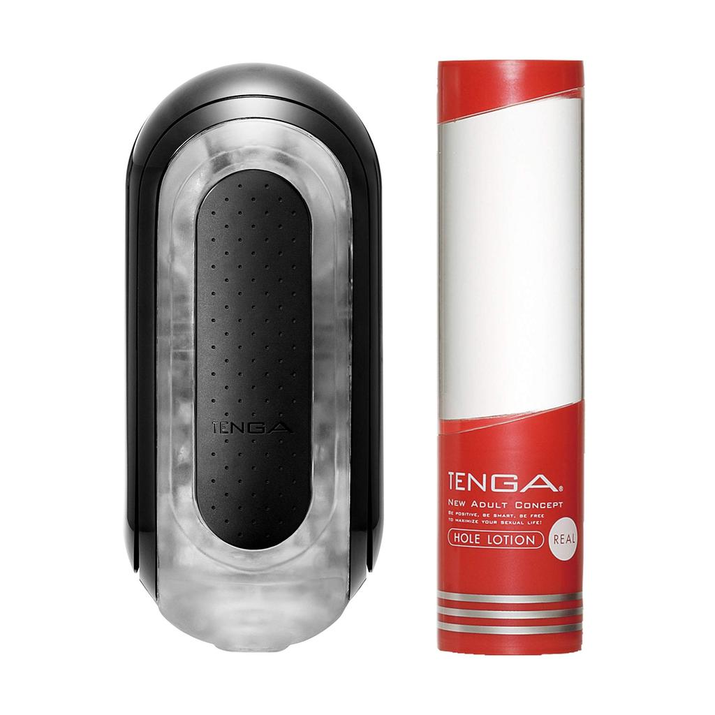 TENGA FLIP 0 BLACK Hole Lotion [Value Set] + [REAL]