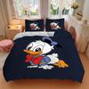 3pcs The Small Donald Duck Quilt Cover Set (1 Quilt Cover + 2 Pillowcases Without Pillow Core), High-Definition Printing for Home and Dormit
