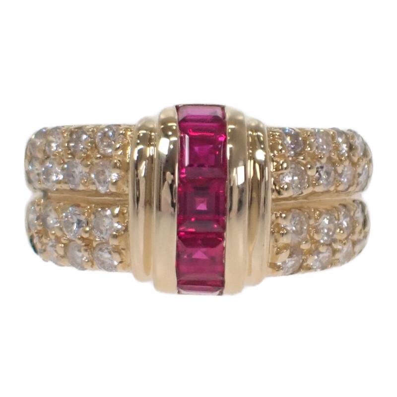 

no brand #13(JP Size) ring K18 yellow gold Women