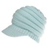 Ins neue gestrickte Baseballkappe für Damen ohne Logo offene Zopfmütze Hüte für Damen und Herren Skisportmütze