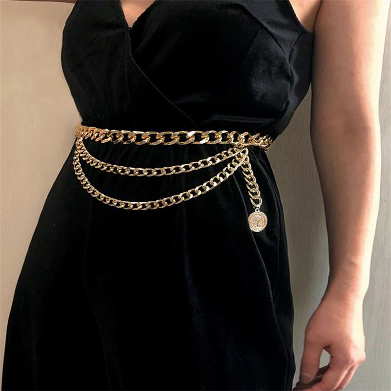 Buy Retro Belt Exaggerated Multi-Layer 
