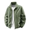 Men's 2025 Plus Size Thin Casual Jacket - Breathable Stand Collar for Spring & Autumn