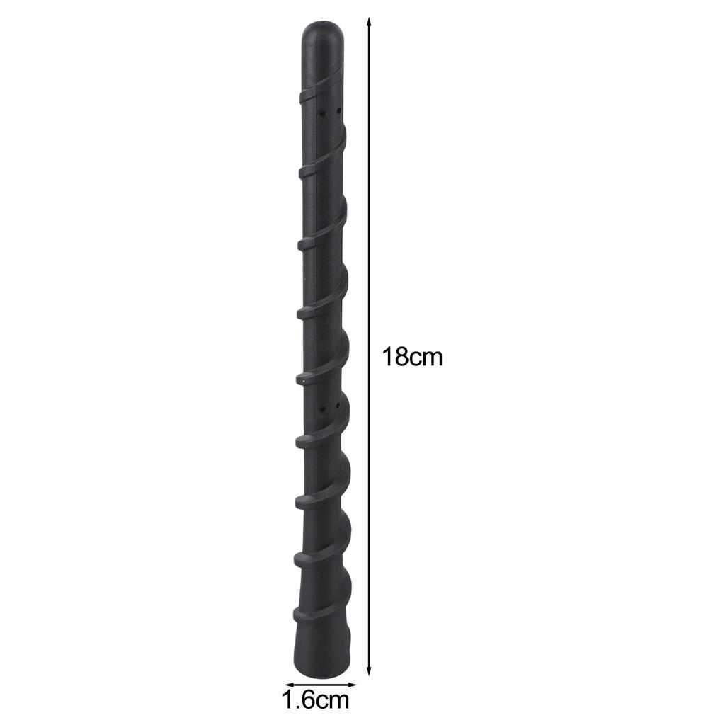 1 * 18cm Creative Car Spiral Pattern Short Antenna Mast Rod Radio AM/FM Off-road Vehicle Modified Antenna For Ford F150