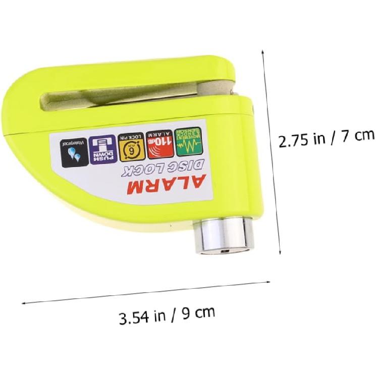 Balacoo 1 комплект Замок дискового гальма для мотоцикла Замок сигналізації для велосипеда Фільм Нічні прикраси Колесо мотоцикла Замок безпеки Замок для мотоцикла Мотоцикл