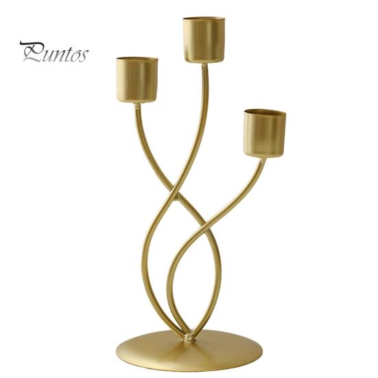 

Конический подсвечник, металлический изогнутый подсвечник, центральный элемент стола, конический подсвечник для свадебного праздничного декора C золотистый
