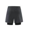 Men's Quick-Drying Double Layer Running Shorts - Anti-Exposure, Four-Point, Fake Two-Piece Design
