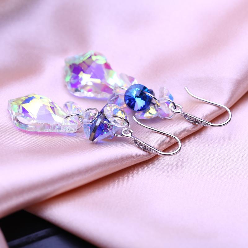 KNIKOO Orecchini lunghi geometrici per le donne Orecchini pendenti alla moda Jewerly per regali di nozze Orecchini pendenti