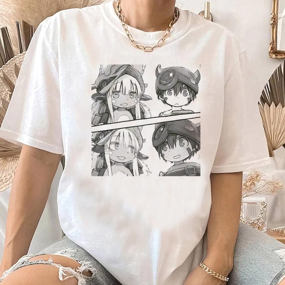 Made in Abyss T-Shirt Men Women Summer Cute Japanese Animal T Shirt Short Sleeve Graphic T Shirts Streetwear Women's Clothing