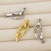 18K Copper Gold Plated Double-Headed Bamboo Joint Buckle for Pearl Necklace Bracelet Closures Buckles DIY Jewelry Accessories