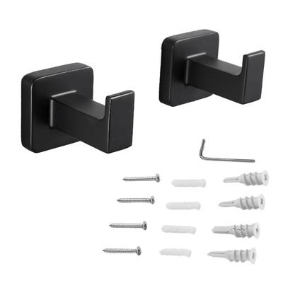 Set Of 2 Practical Towel Hook Large Capacity Wall Mounted For Home And Garage