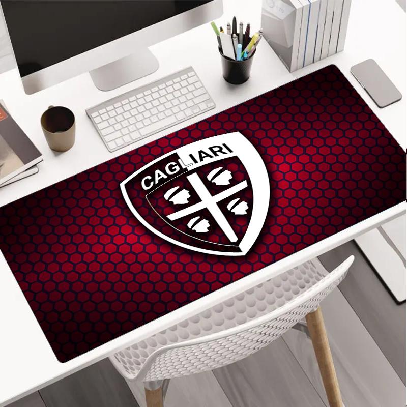 Cagliari Football Club Crest Mouse Pad, Gaming Mouse Pad, Keyboard Pad, Desk Decor for Computer Notebook Fan Gift Birthday Gift
