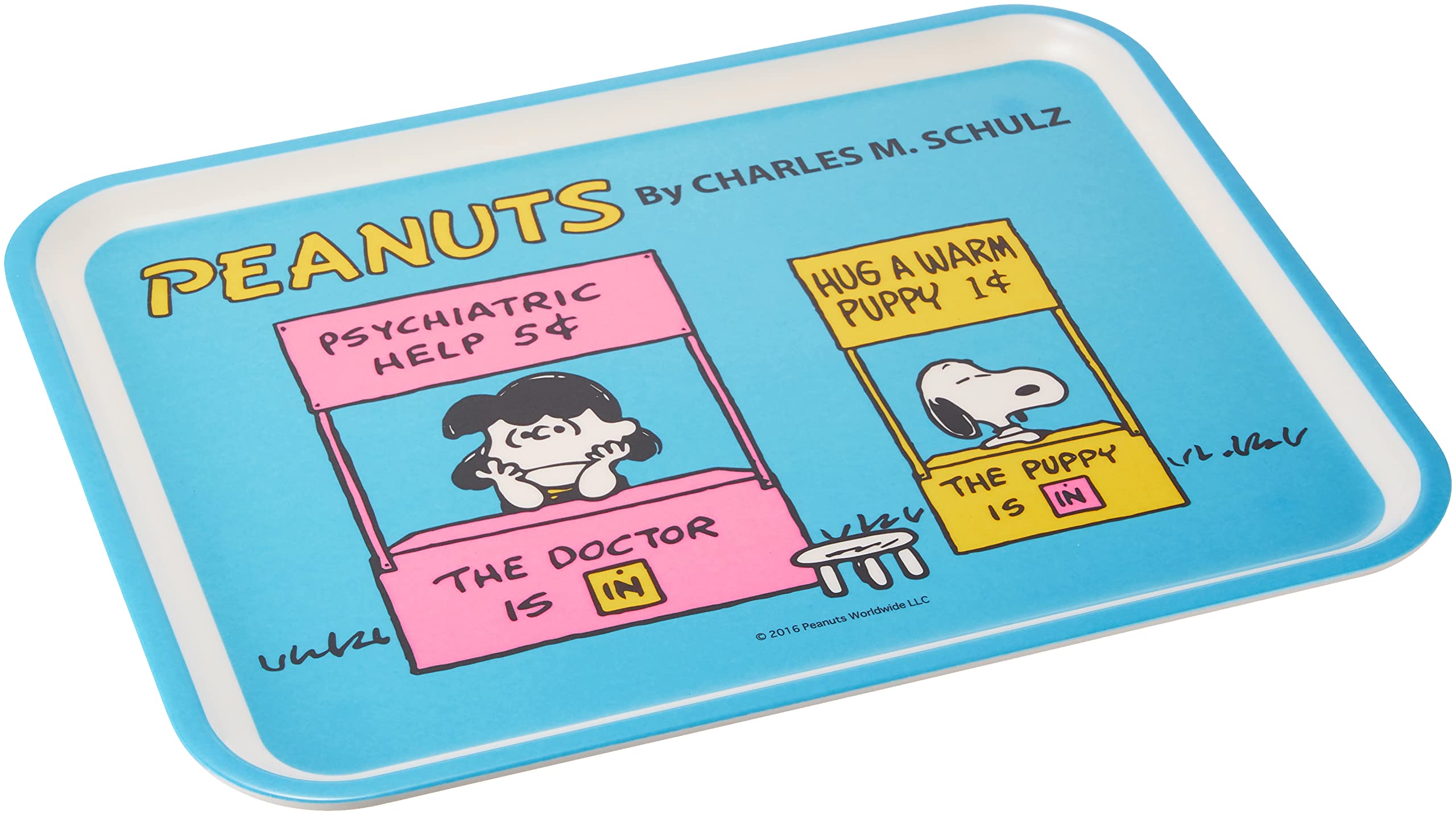 

Ониси Кен Сейхан Арахис Меламин Снупи Светлый Средний х (выслеживающий) Поднос, & Люси Блю, (32.7 25.2 см), PEANUTS PY-1202