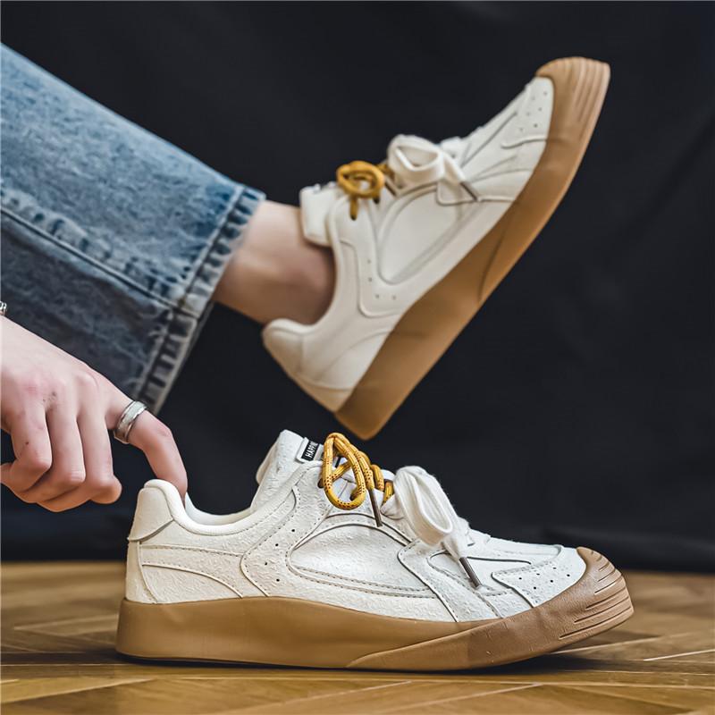 Fashion Retro Fashion Vulcanized Shoes for Men Women Comfort Suede Leather Casual Sneakers Men Lace-up Designer Shoes Zapatillas Hombre