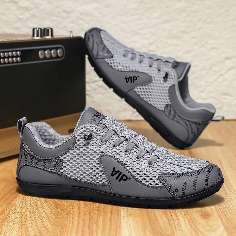 Men's Mesh Breathable Casual Shoes 2025 New Summer, Lightweight Soft Sole, Running & Trendy Design, Versatile Sneakers