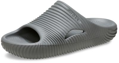 Crocs Mellow Recovery Slide Sandalen für Herren und Slate 10 Herren Damen, Grau, Damen/8