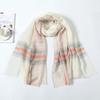 Spring and Autumn high-luxury shawl with light and thin women's dual-purpose scarf wool silk scarf soft scarf