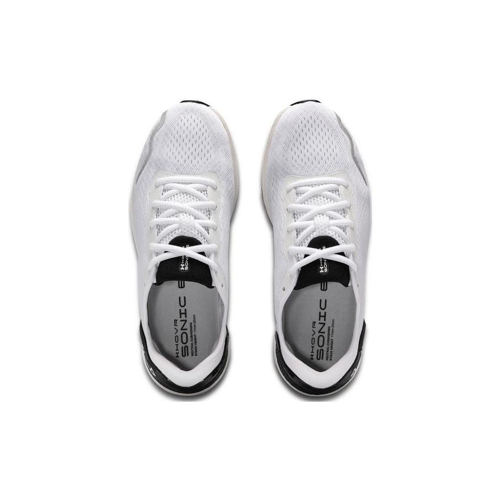 Under Armour HOVR Sonic 6 White Black Men Sneakers 3026121-105