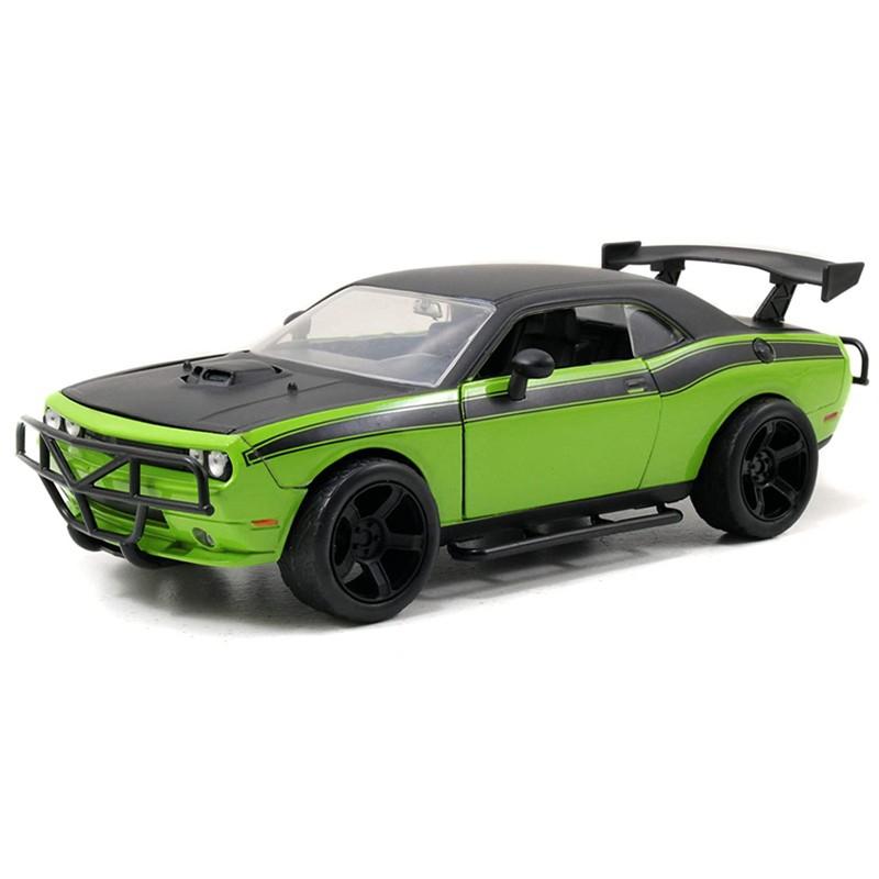 

1/24 Dodge Challenger SRT8 Модель спортивного автомобиля из сплава Литые металлические мускул-кары Гоночные автомобили Модель автомобиля Имитация Детские игрушки Подарок зелёный