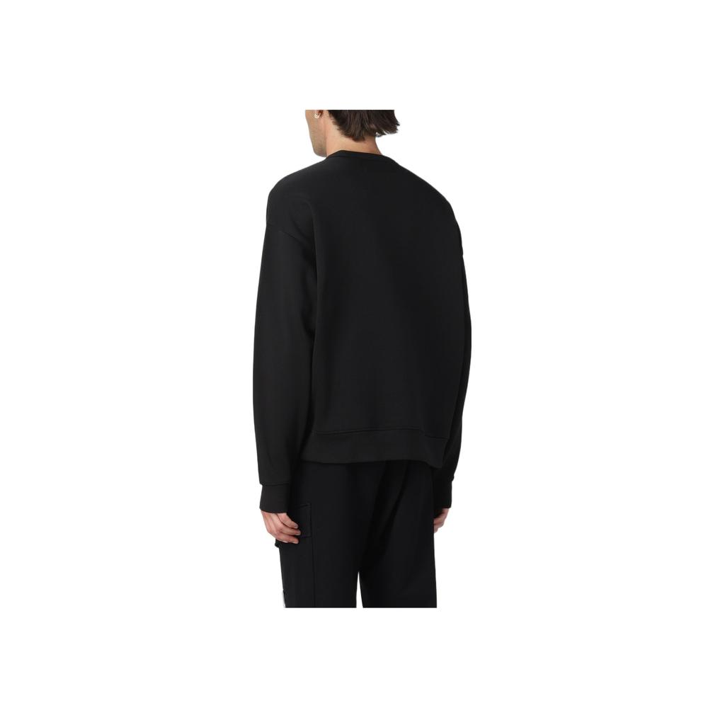 Calvin Klein FW22 Letter Logo Print Crew Neck Pullover Long Sleeve Sweatshirt Men Sweatshirt Black J30J320845-BEH