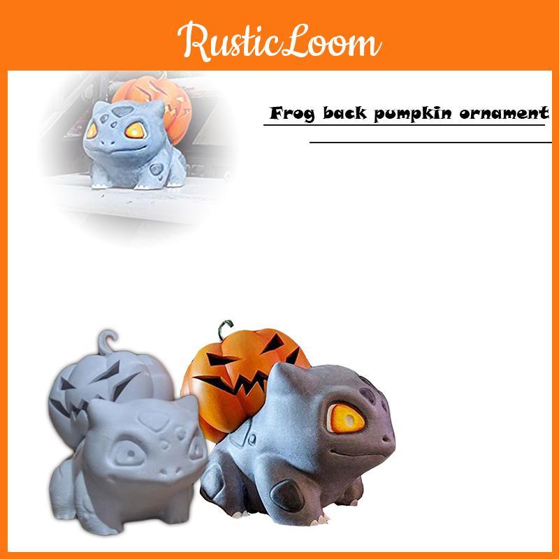 Halloween Harz Kürbis Ornamente Abnehmbare Bisasam Dekoration Innen Für