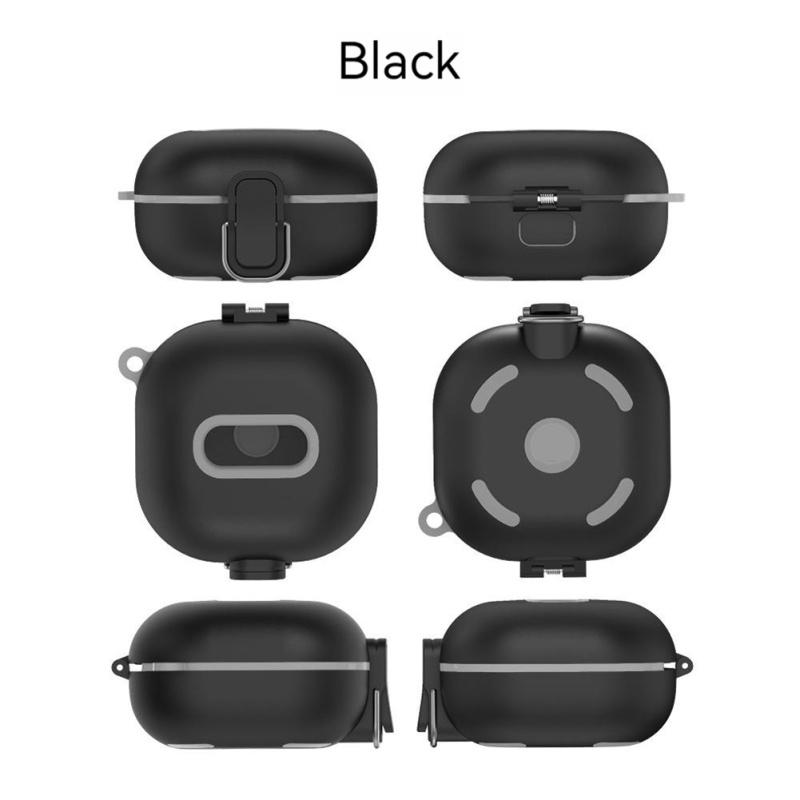Hovedtelefonetui Stødsikkert Beskyttelsescover Med Snor Karabin Kompatibel Til Samsung Galaxy Buds