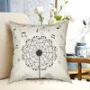 Music A Dandelion Pillow Case Printed Home Soft Throw Pillow Biology Blowing Botany Collection Dandelion Environment
