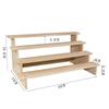Rustic Wooden Display Riser 1Pcs Decorative Stand for Dessert Figurines Jewelry Organization Wedding Party Decor