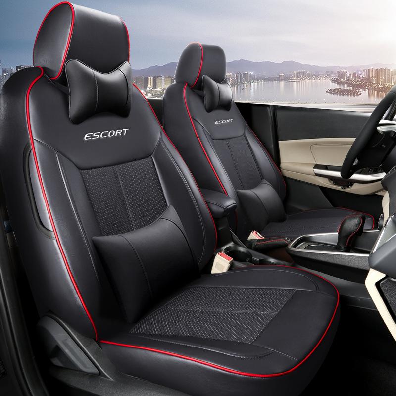 YN Custom Fit Sports Leather Seat Cover for Ford Focus - All-Season Cushion