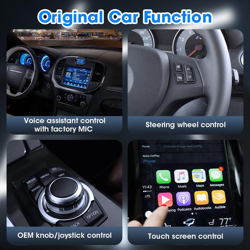 Hot 2in1 Android 12 System Wireless CarPlay Box Android Auto Adapt For Wired CarPlay Display To Wireless Smart Box OEM Upgrade